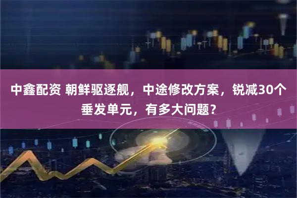 中鑫配资 朝鲜驱逐舰，中途修改方案，锐减30个垂发单元，有多大问题？